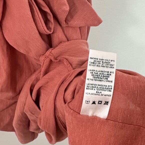 Sundry Side Tie Dress in Dusty Rose Size 1 Small Casual Classic Preppy - Picture 6 of 6